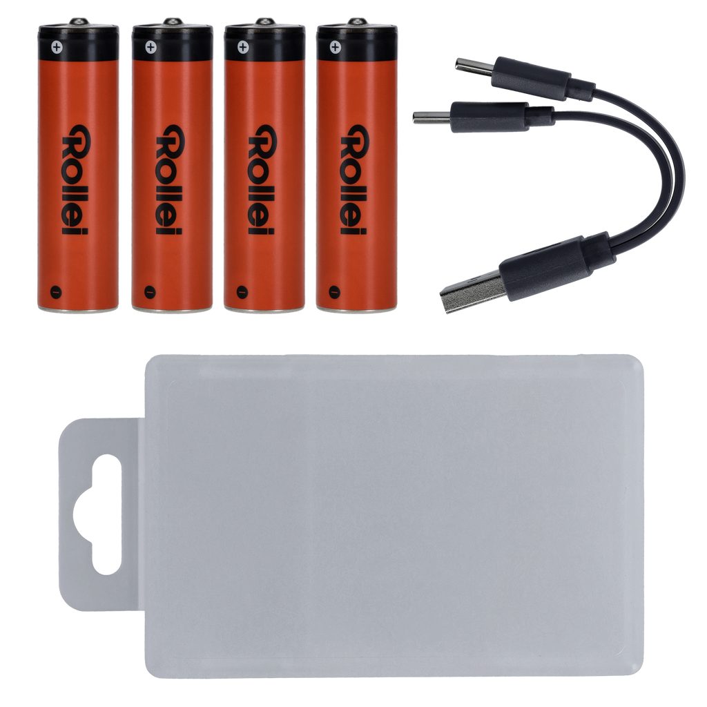 USB-C Li-Ion Akkus (wiederaufladbar) – 4er-Pack